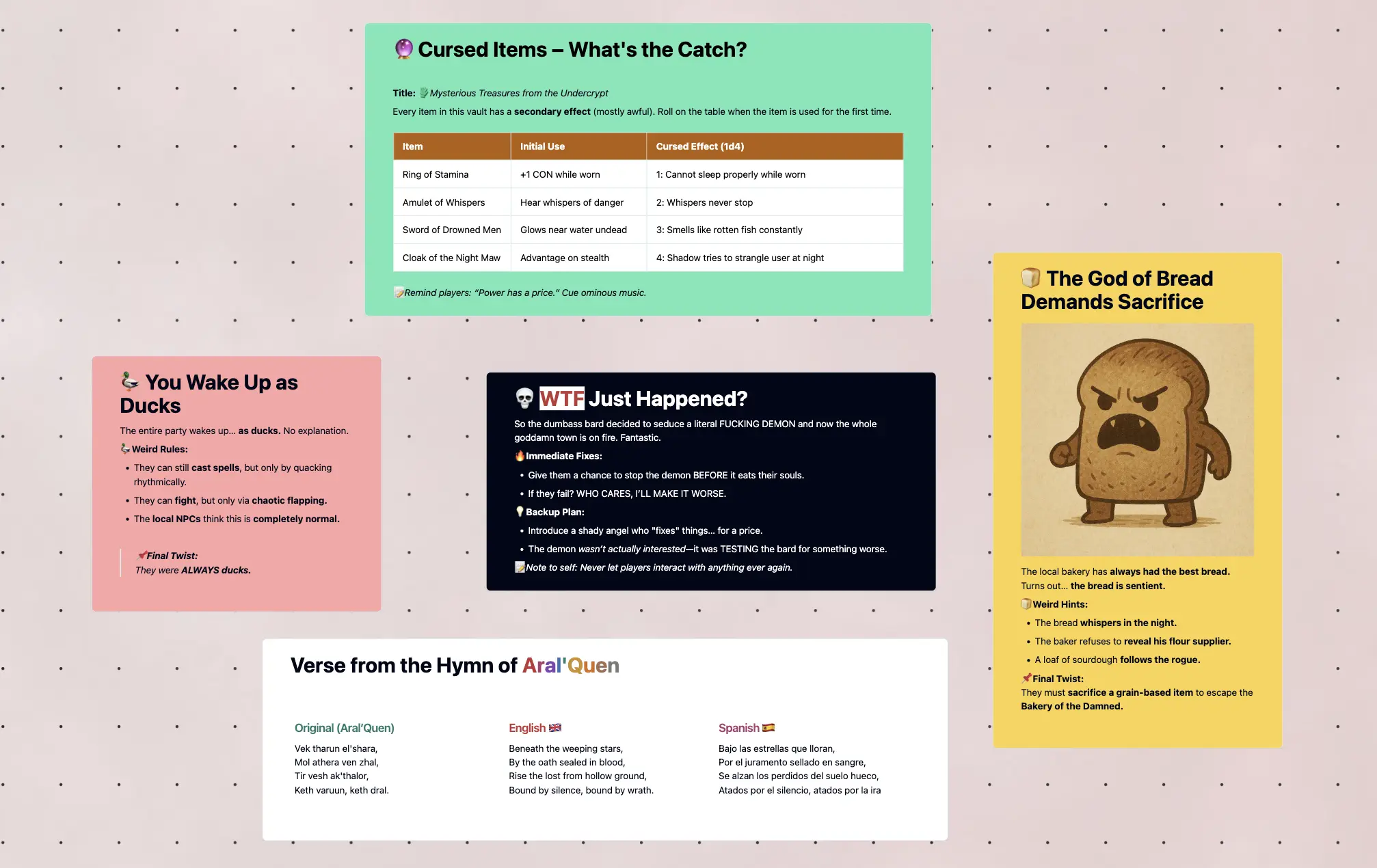 Organizing Your Campaign Notes (Without Going Full Spreadsheet Goblin)